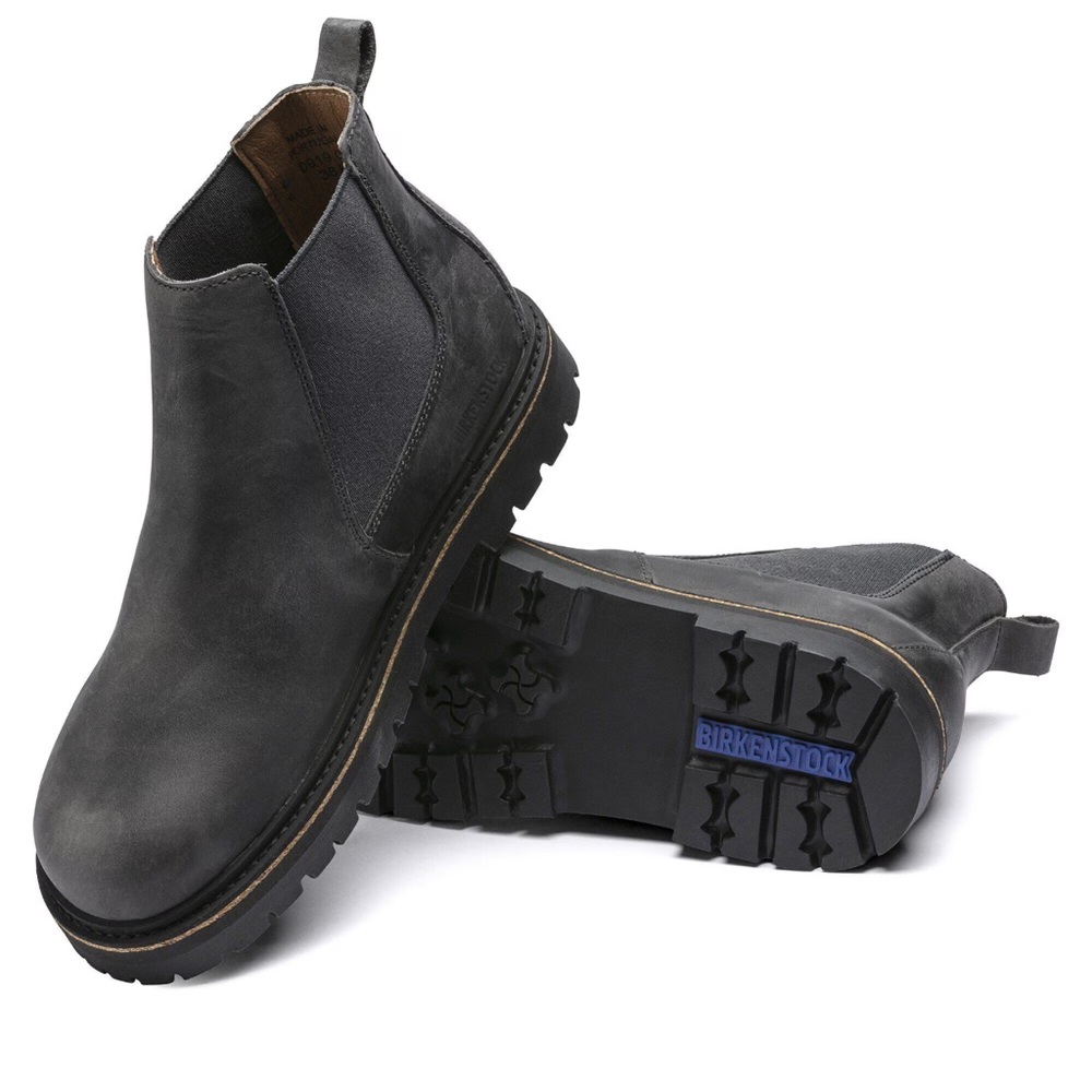 Birkenstock Stalon nubuck leather Chelsea boot size 36 in‎ black/greyish